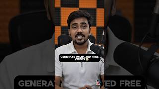 Generate Unlimited Free videos 🤯 #ai #videoediting
