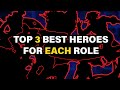 Top 3 Best Heroes For Each Role (Builds & Emblems Included) | MLBB