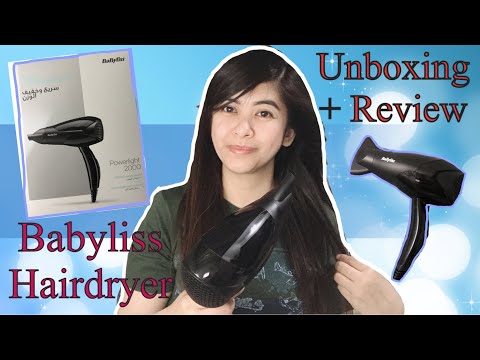Babyliss D212SDE Powerlight Hairdryer 2000W Unboxing + Review