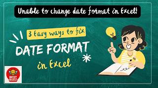 Why date format is not changing in Excel? Convert text date to date format!