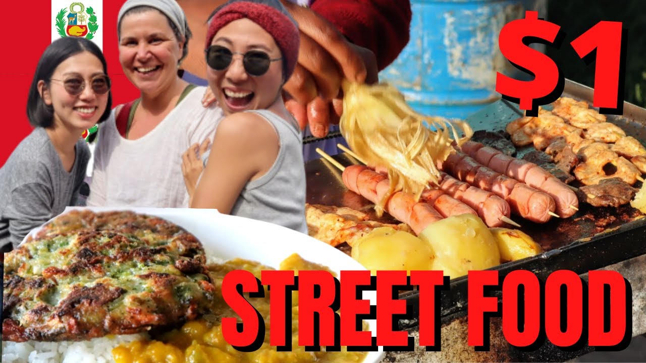 WHAT CAN $1 GET YOU? 🇵🇪 Peruvian street food tour | VILLAGE FOOD Pisac