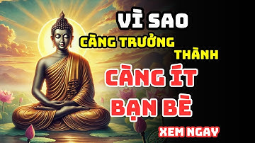 CÀNG TRƯỞNG THÀNH, CÀNG ÍT BẠN BÈ – VÌ SAO?