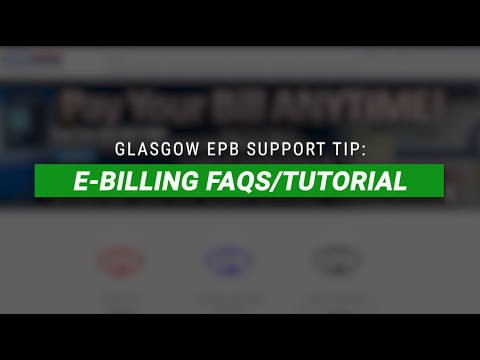 Glasgow EPB e-Billing System – Full Tutorial