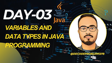 Java :Variables and Data Types in Java Programming #java
