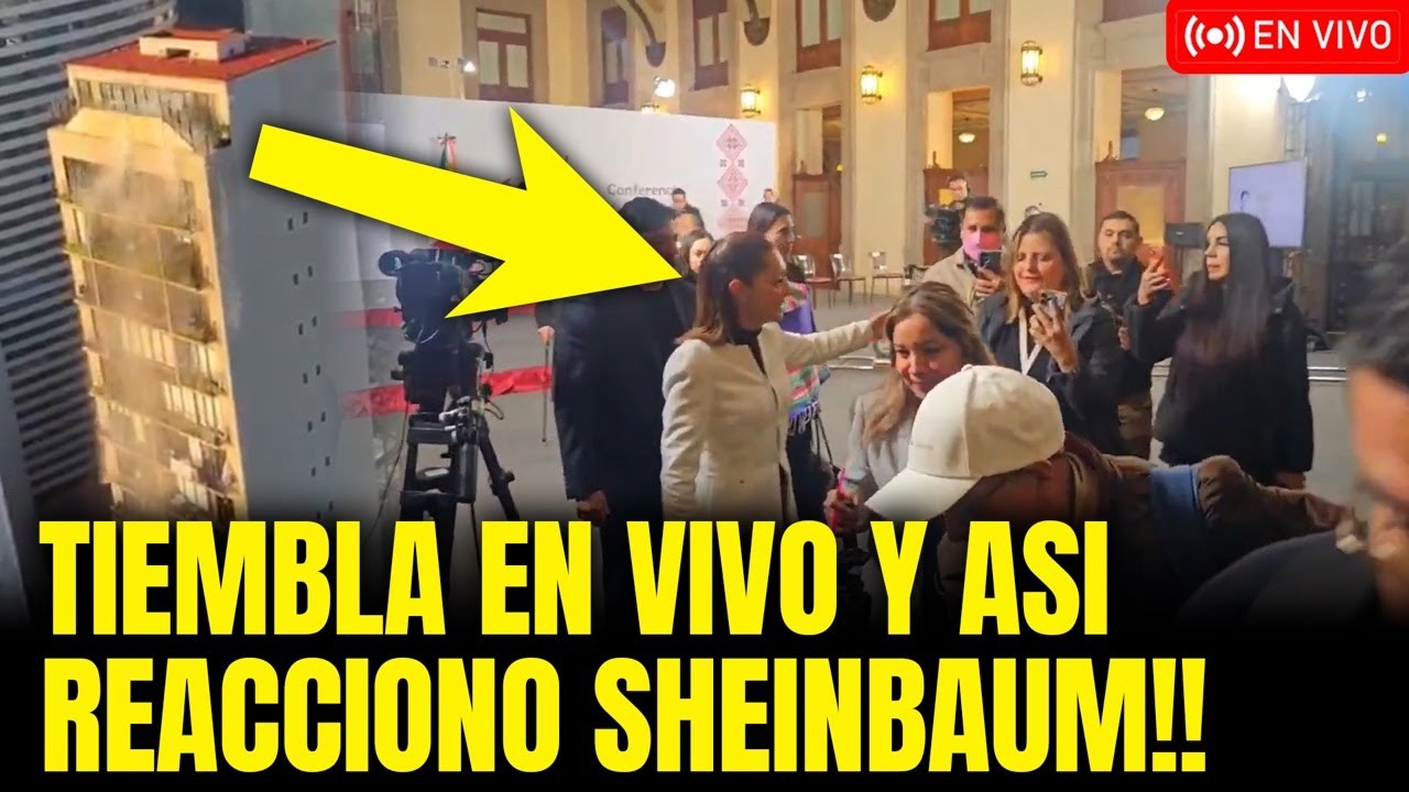 CLAUDIA ARRIESGA SU VIDA Y SALVA PRIMERO A LA PRENSA DURANTE EL TEMBLOR!!