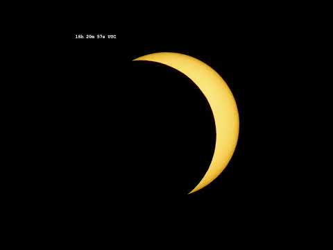 Partial Solar Eclipse 2026 Time-lapse