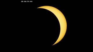 Partial Solar Eclipse 2026 Time-lapse