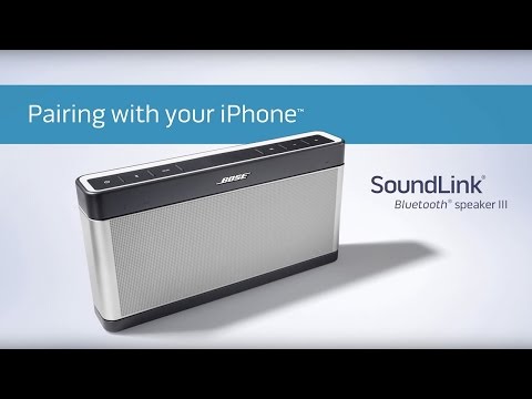 Bose SoundLink III - Pairing with iOS Devices
