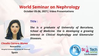 Dr.Claudia Carrera Munoz  | Spain | SciTech Central Nephrology 2021