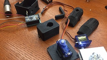 Tiny 3D Printed DMX Moving Light - First Assembly