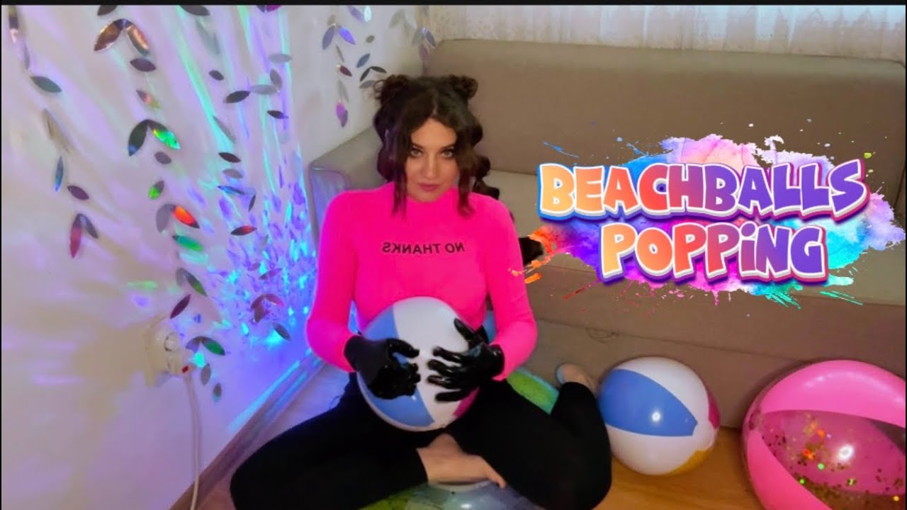 ASMR | Beachballs Popping + Various Gloves Sounds 💝❤️💚