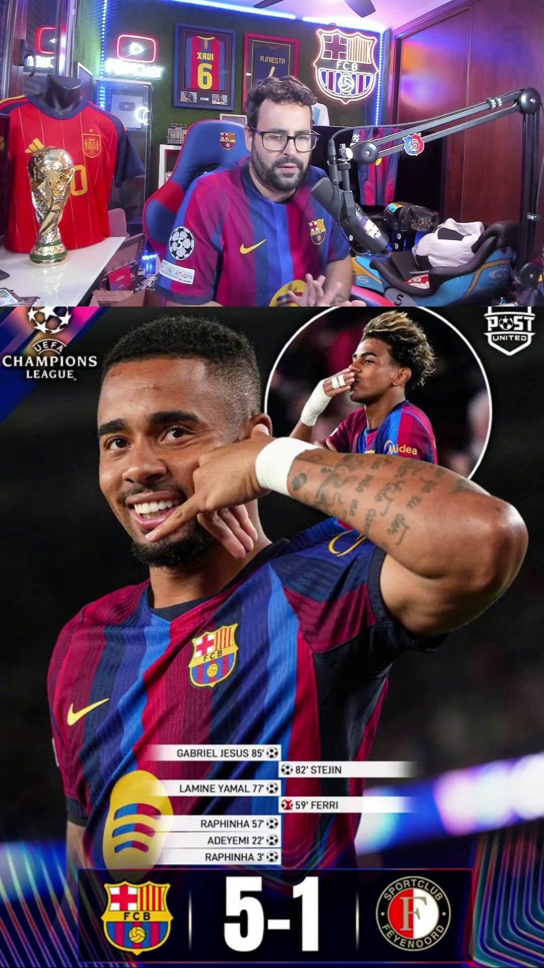 No me desperteis de este sueño #barça #feyernoord #championsleague #mancuer #futbol #shortvideo