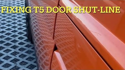 Fixing VW T5.1 Transporter Sliding Door Shut-line.
