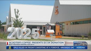 Scooter's Coffee donates 115 thousand dollars to Best Friends Animal Society