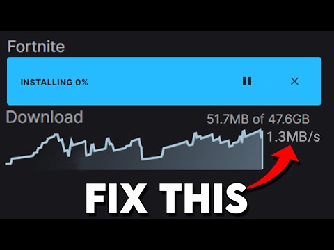 DO this to BOOST DOWNLOAD SPEEDS on Epic Games Launcher - Fix SLOW Download Speeds (2024)