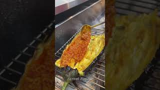 Grilled Eggplant Street Food In China