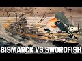 SWORDFISH VS BISMARCK. A pilot recalls the torpedo attack and sinking of the German battleship