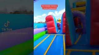 Rainbow Dash Obstacle Course Rental | 115 foot long Challenge | www.carolinafunfactory.com