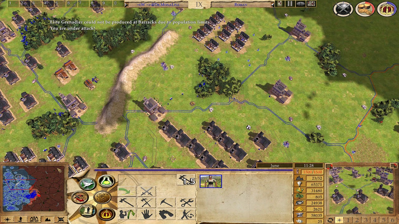 Queen Dr.Mona wins Super Deathmatch (1v7) - Empire Earth II Multiplayer Gameplay [1440p/WQHD]