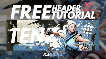 How To Make A FREE Valorant Header In Pixlr! (Tutorial, Template, + More!)
