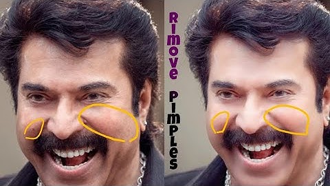 How to remove pimples and Smooth skin in snapseed and sketchbook tutorial || Editography