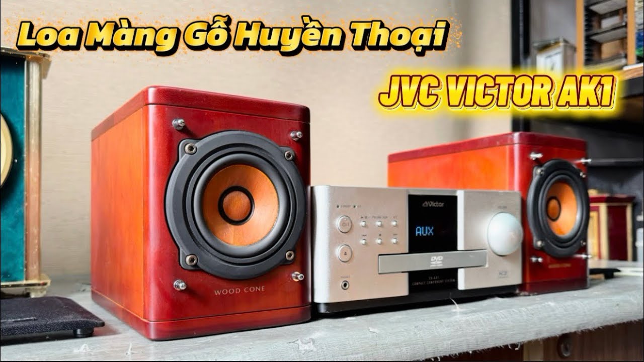 5 Million) Famous Wood Cone Speakers ♨️ VICTOR AK1 Mini System