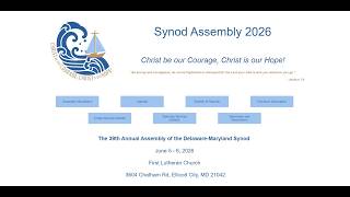 DE MD Synod Assembly 2026