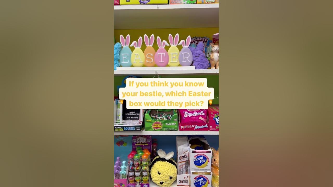 Which Easter box would your bestie pick? 🐰🐣 #candy #candyshop #easter