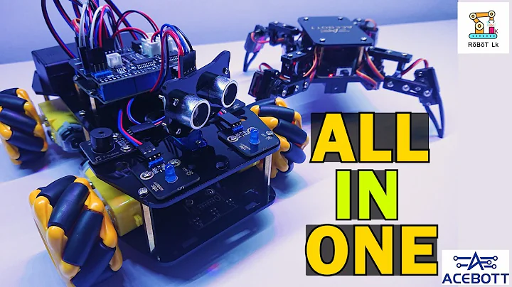 ESP32 All In One Smart Arduino Car 4WD Mecanum Wheel  | Acebott Smart Car | Camera WiFi  Programming