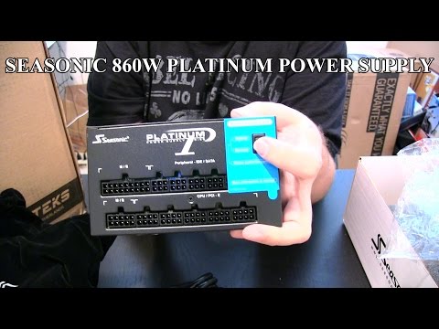 Seasonic 860W Fully Modular 80Plus Platinum Power Supply - YouTube