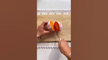 جربنا انا ومنى برتقالة عملت كاسه عصير كاملة Orange 