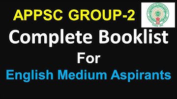 APPSC Group-2 Booklist for English Medium Aspirants | Complete Booklist