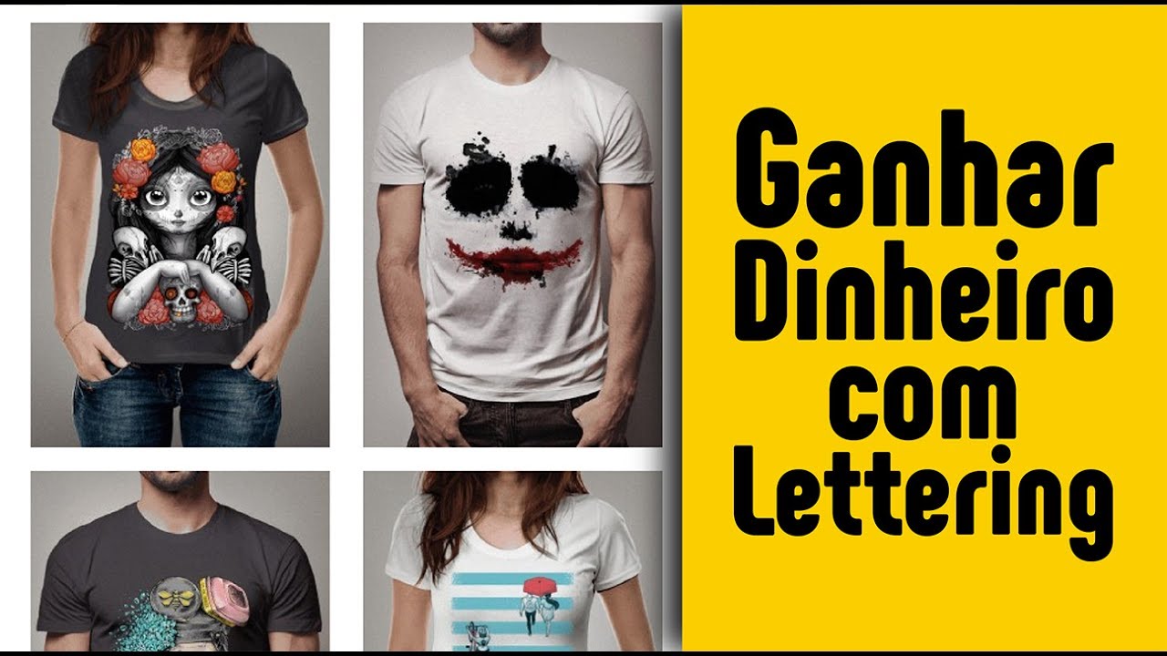 Como vender seu lettering em estampas para camisetas YouTube