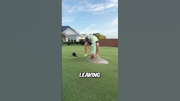 Why Was Water Leaking from His Yard?