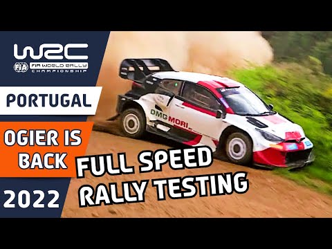 Sébastien Ogier testing for WRC Vodafone Rally de Portugal 2022