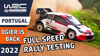 Sébastien Ogier testing for WRC Vodafone Rally de Portugal 2022