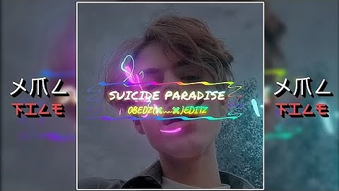 Suicide paradise💥💕⏸alight motion preset📌xml file check description box ⤵️⤵️⤵️