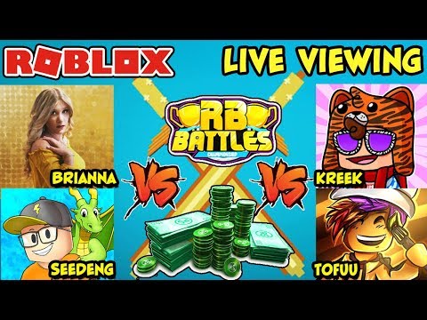 Roblox Battles Championship Final Showdown For 1 Million Robux Brianna Seedeng Kreek Tofuu Youtube - poke vs tofuu rb battles championship for 1 million robux