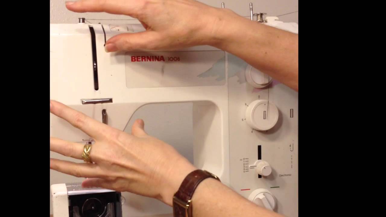 Bernina 1006 & 1008: How to wind the bobbin - YouTube