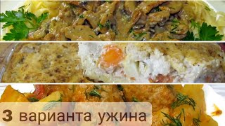 Сразу 3 простых ужина! Вы не сможете съесть только одну порцию!