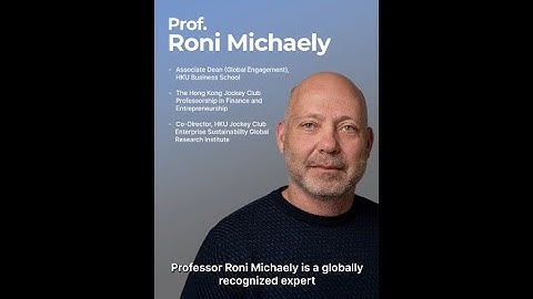 Prof. Roni Michaely Shares Insights from His Award-Winning Research