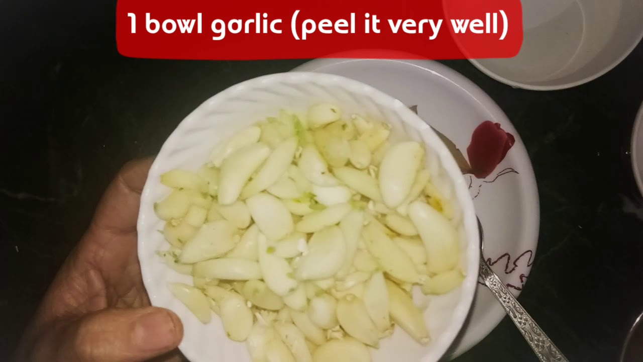 Very Healthy Oil free Garlic Pickle Recipe/Very Easy and Quick Recipe