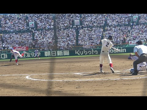 大阪桐蔭 松尾汐恩 先制タイムリーツーベース(下関国際戦/第104回全国高等学校野球選手権大会)