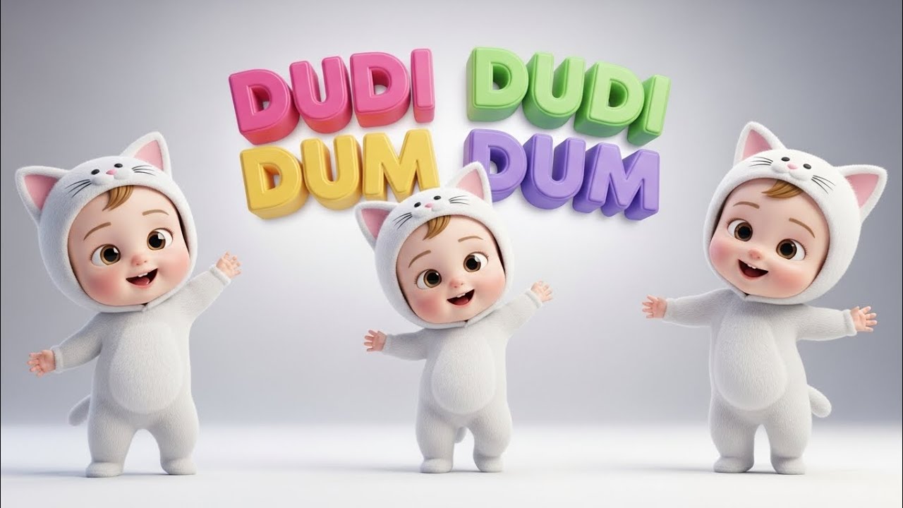 Dudi Dudi dum dum songs funny dance funny cats 3D animation kids cartoon cats cartoon
