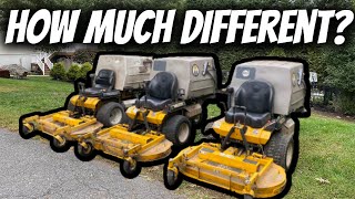 Comparing 3 DIFFERENT GENERATIONS of Walker Mowers over 17 Years