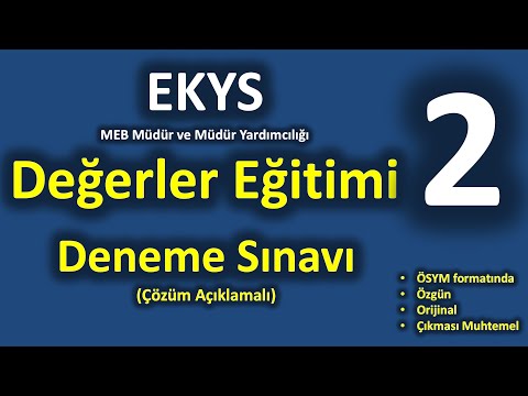 2025 EKYS Değerler