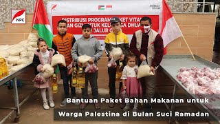 BAHAN MAKANAN UNTUK WARGA PALESTINA MENJELANG RAMADAN