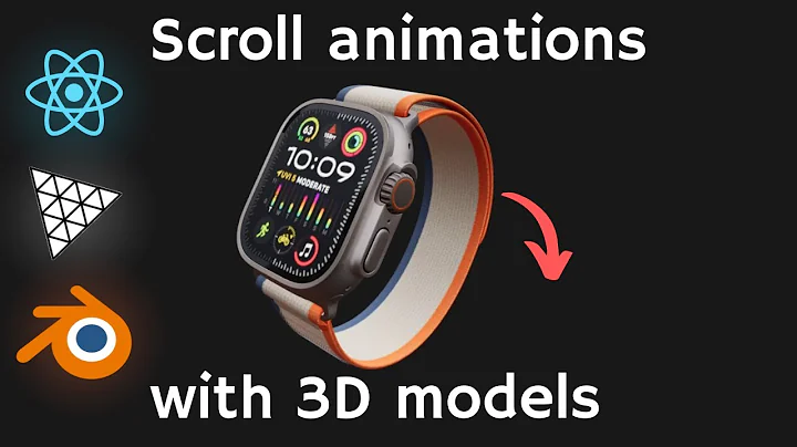 Tutorial for 3D model scroll animation in website | React | Three.js | R3F | Blender