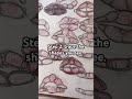 How to draw lips for beginners like me. #art #lips #drawwithme #drawingreferences #creativetutorial