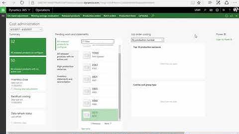 Cost Administration Workspace All Released Products To Configure D365 | Cost Administration In D365